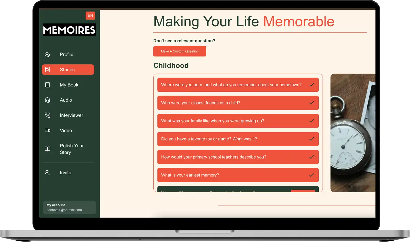 CRM Dashboard showing student information