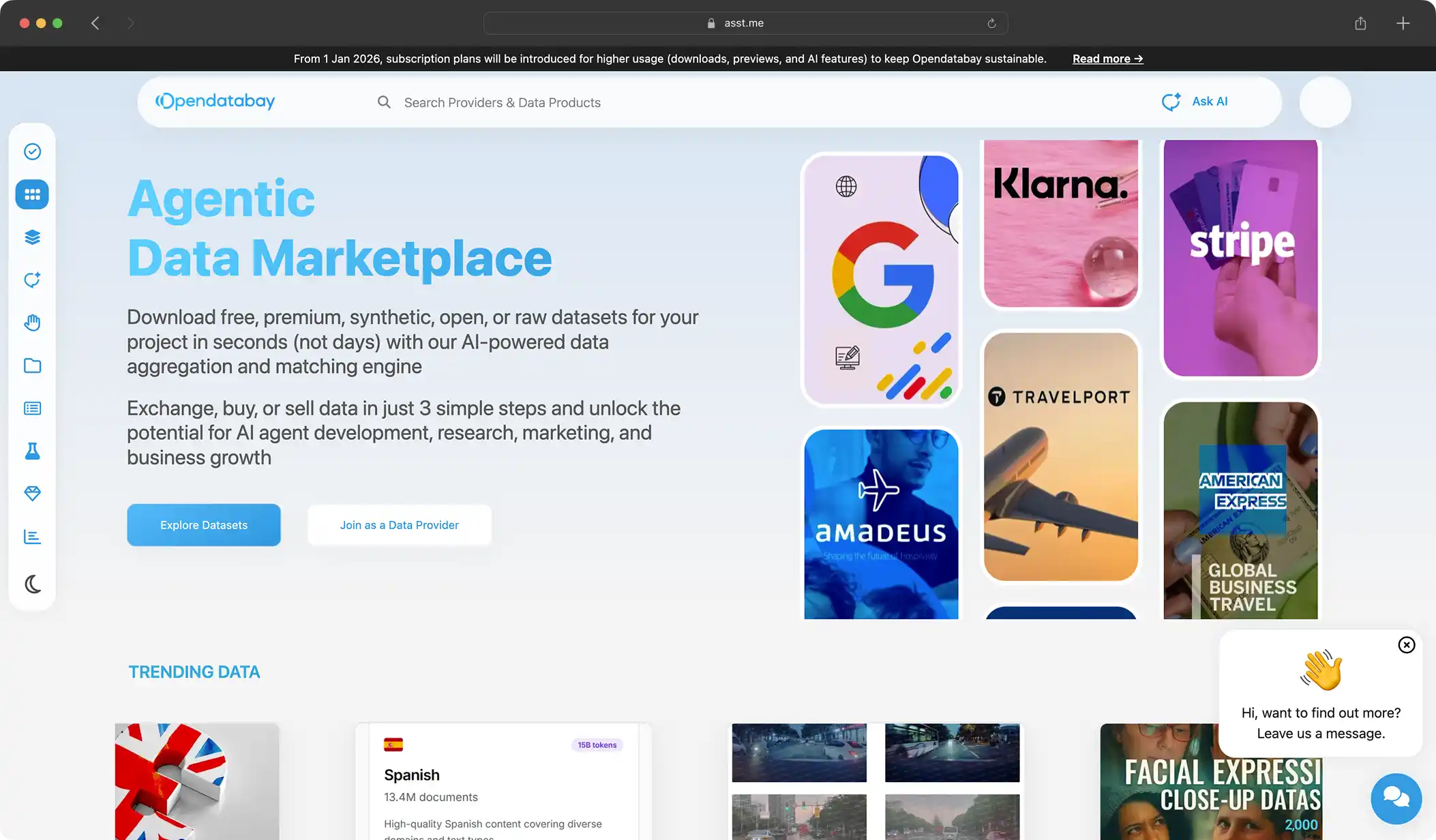 Cloud Data Exchange Company -